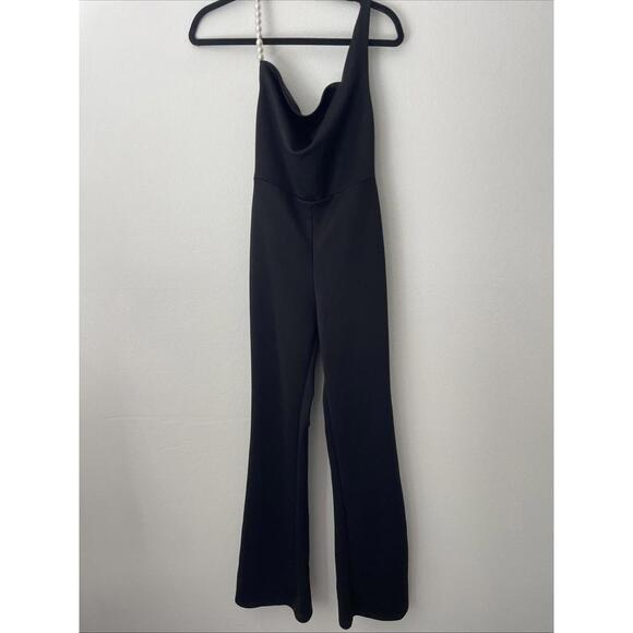 Revolve Khanums Kate Pearl Trim Jumpsuit in Black NWT Size Medium $554 msrp - Picture 5 of 11